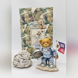 New 1999 Cherished Teddies 601659 Neil Armstrong Astronaut Bear Figurine Limited
